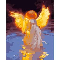 Картина по номерам Santi Блестящий ангел 40х50 см с LED подсветкой (955081)