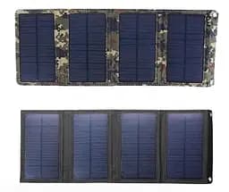 Складаний сонячний зарядний пристрій Solar Powerbank 20W MP04B Чорний - мініатюра 3