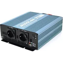 Инвертор напряжения Mexxsun MXS-2000, 12V/220V, 2000W с модифицированной синусоидой, 2 Shuko, клеммные провода, Q4