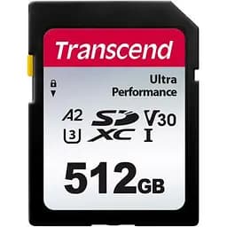 Карта пам'яті Transcend 512GB SD class 10 UHS-I U3 4K (TS512GSDC340S)