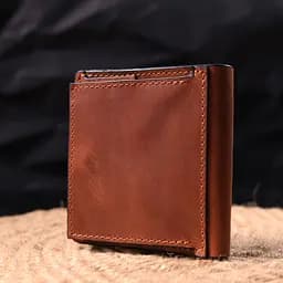 Чоловічий шкіряний гаманець Grande Pelle 9.5х10х1.5 см acs0024002 - мініатюра 7