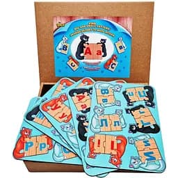 Розвиваюча гра Котики з літерами Ubumblebees (ПСД247) PSD247 знайди велику та малу літери