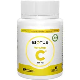 Вітамін С Biotus 500 мг 60 капсул