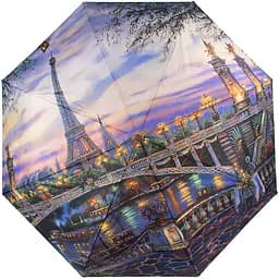 Женский складной зонтик полный автомат Lamberti 104 см разноцветный