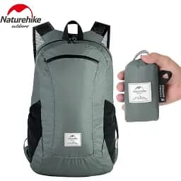 Рюкзак Naturehike Ultralight NH17A012-B компактний надлегкий 18 л чорний - мініатюра 9