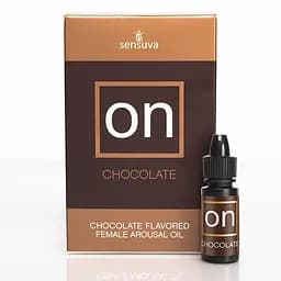 Збуджувальні краплі для клітора Sensuva On Arousal Oil for Her Chocolate 5 мл солодка прелюдія для вибухових відчуттів