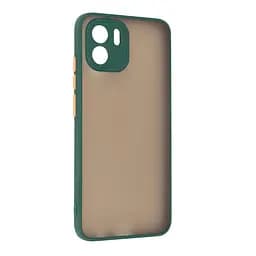 Чехол панель-накладка для Xiaomi Redmi A2, Frosted Matte, зеленый, противоударный чехол с защитой всего корпуса, термополиуретан TPU + поликарбонат PC, ArmorStandart (ARM66742)