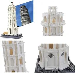 Конструктор Архітектура  Wange 3D Пізанска Башня Tower of Pisa 5214 для дітей та дорослих 1390 деталі - мініатюра 5