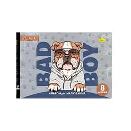 Альбом для малювання Апельсин Bad Boy A4 АП-0301-6, 8 аркушів, скоба з перефорацією