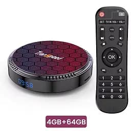 Transpeed H618 4/64Gb, Смарт ТВ приставка медіаплеєр 8K HDR Android SmartTV Box, налаштування Android TV у подарунок, YouTube та фільми без реклами