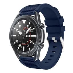 Силіконовий ремінець Watchbands Galaxy на смарт-годинник Samsung Galaxy Watch 3 45mm - темно-синій (WB001GALAXYDARKBLUE3453) - мініатюра 3