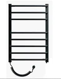 Електрична рушникосушка Heizung 860x550 (ліва,161Вт, Чорний) з терморегулятором