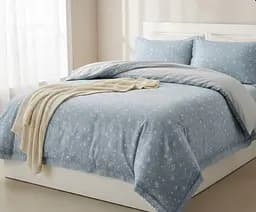 Постельное белье Laura Grand 33 04 сатин - евро комплект цвет голубой