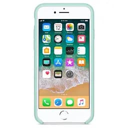 Чохол Silicone Case без Logo AA для Apple iPhone XS Max 6.5" Синій / Marine Green - мініатюра 2