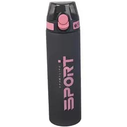 Пляшка спортивна для води LaPrida пластикова рожева 750 мл Soft-touch покриття (26 см х 7 см) 67-5480