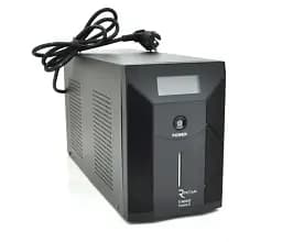 Джерело безперебійного живлення Ritar RTM2000 Proxima-D 1200W з дисплеєм Lin.int AVR 3 розетки Schuko - мініатюра 2