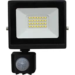 Прожектор Eurolamp LED с датчиком движения черный (LED-FL-30/65(sensor))