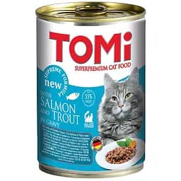 Вологий корм TOMi Salmon Trout лосось форель консерви для котів, банку 400 г