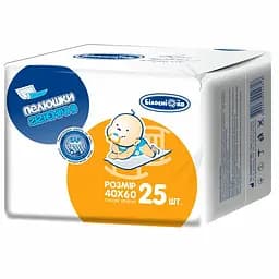 Одноразовые пеленки гигиенические Белоснежка 60х40 см 25 шт.