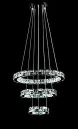 Світлодіодна люстра Splendid Ray L50604J/500+350+200/3 LED з кришталем, хром, 100 Вт, з пультом і димером - мініатюра 3