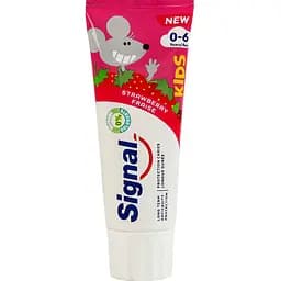 Зубная паста Signal детская с ароматом клубники 0-6 лет 75 мл