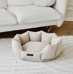 Лежак ортопедичний для собак "Shell Teddy" тауп M (60*80см) - мініатюра 5