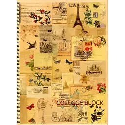 Зошит Buromax Kraft на пружині А4, 80 аркушів в асортименті (BM.2431)