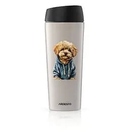 Термокружка Ardesto Coffee Time Maltipoo 450мл, нержавіюча сталь, бежевий (AR2645MP) - мініатюра 2