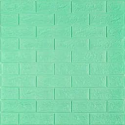 3D панель Sticker Wall самоклеюча 700x770x5мм цегла М'ята 012-5 SW-00000148