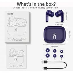 Бездротові навушники Xinwld Bluetooth 5.3 з мікрофоном - мініатюра 6