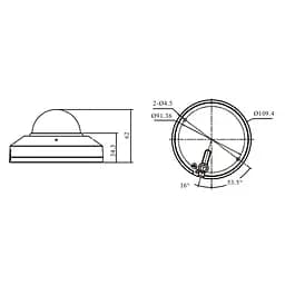 IP-відеокамера з WiFi 6 5Mp TVT TD-9557S4-C(D/WP/AR1) White f=2.8mm з мікрофоном (77-00473) - мініатюра 2