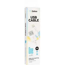 Кабель Gelius One Cable USB to Lightning GP-UC118 12W 2m White - мініатюра 2