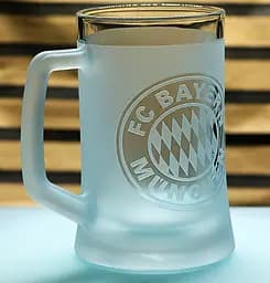 Пивний келих 660 мл ФК Bayern München Бавария з гравіюванням подарунок для фаната   футбольний кухоль - мініатюра 2