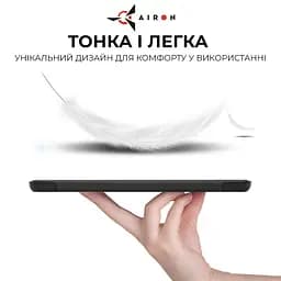 Чехол AIRON Premium для Samsung Galaxy Tab S9/S9 FE 10.9'' 2023 с защитной пленкой и салфеткой black - мініатюра 4