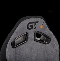 Геймерське крісло GT Racer чорне зі світло-сірим (X-8009 Fabric Light Gray/Black) - мініатюра 6