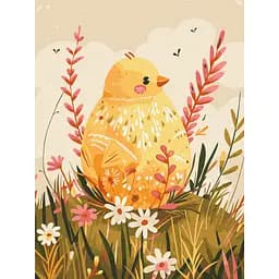 Картина за номерами Квіткове гніздечко Brushme KBS0151 30x40 см