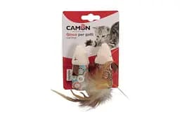 Игрушка для кошек мышки с колокольчиком Camon 2 шт