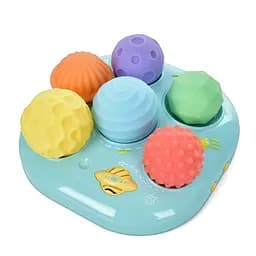 Детская Развивающая «Текстурные Мячики» Bambi 35179M 6 штук, музыка, свет