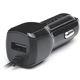 Автомобільний зарядний пристрій REAL-EL CA-15 (2USB, 2.1A) Black + кабель microUSB (EL123160009)