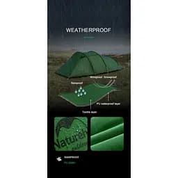 Намет тримісний Naturehike Opalus UL NH17L001-L Світло-зелений - мініатюра 2