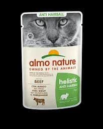 Вологий корм Almo Nature з яловичиною для котів, що сприяє виведенню вовни (70 гр.)