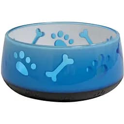 Миска для собак Croci Doggy полупрозрачная голубая 0.3 л 10 см