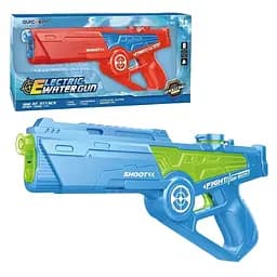 Водяний пістолет Electric Watergun на батарейках блакитний, 666088