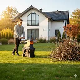 Подрібнювач садовий MS2800/45 KIT, 220В, 2800Вт, гілки до 45мм, фреза, контейнер 60л + подовжувач 10м помаранч. - мініатюра 4