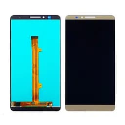 Дисплей для Huawei Mate 7 с золотистым тачскрином