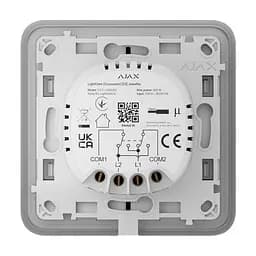 Розумний перехресний вимикач Ajax LightSwitch (Crossover) Jeweller (oyster/устричний) (26-00419) - мініатюра 2