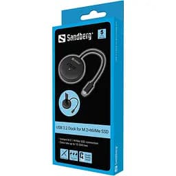 Док-станція USB3.2 Type-C -SSD M.2, NVMe, M Key Sandberg (136-47) - мініатюра 7