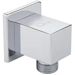 Подключение для шланга Qtap Spojeni прямоугольное QTCRMB130 Chrome