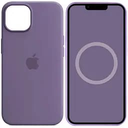 Чохол Epik Silicone case AAA with Magsafe and Animation для Apple iPhone 14, 6.1 Фіолетовий/Iris