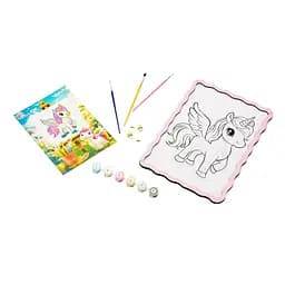 Картина по номерам "Единорог" PuzzleOK Puz-22943 формат А4 кисточка, краски, крепеж для стены